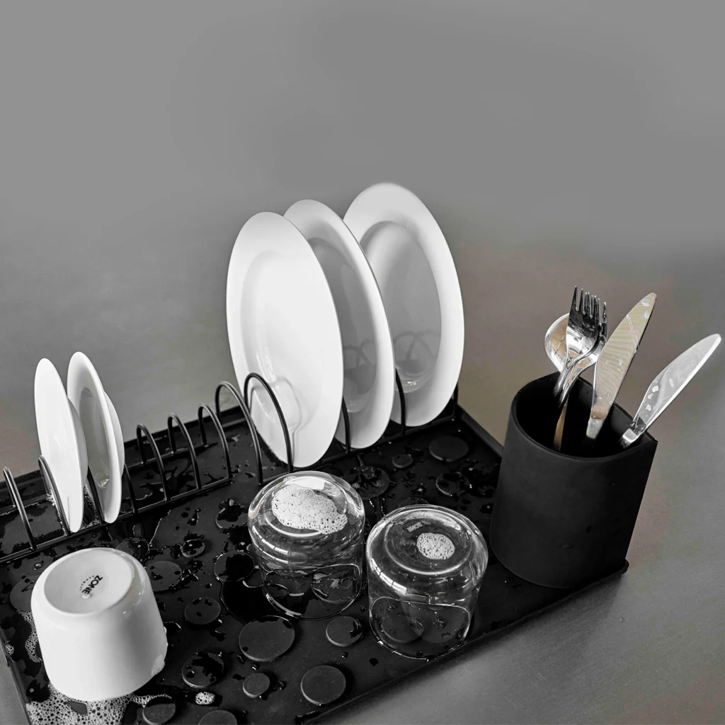 Zone Denmark Diish Dish Drainer Set Black - Image 2