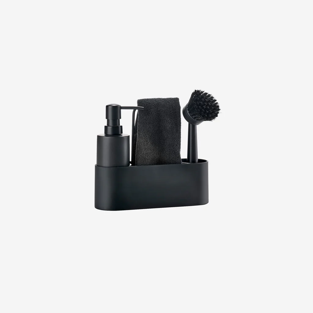 Zone Denmark Round Dishwashing Set Black