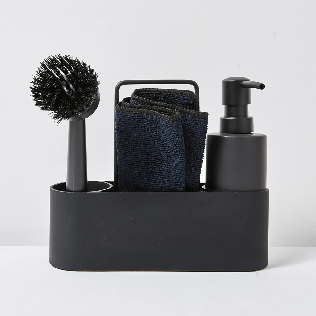 Zone Denmark Round Dishwashing Set Black - Image 5