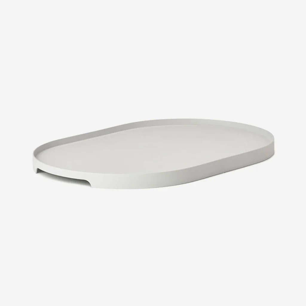 Zone Denmark Singles Oval Tray Warm Grey Large - Image 2