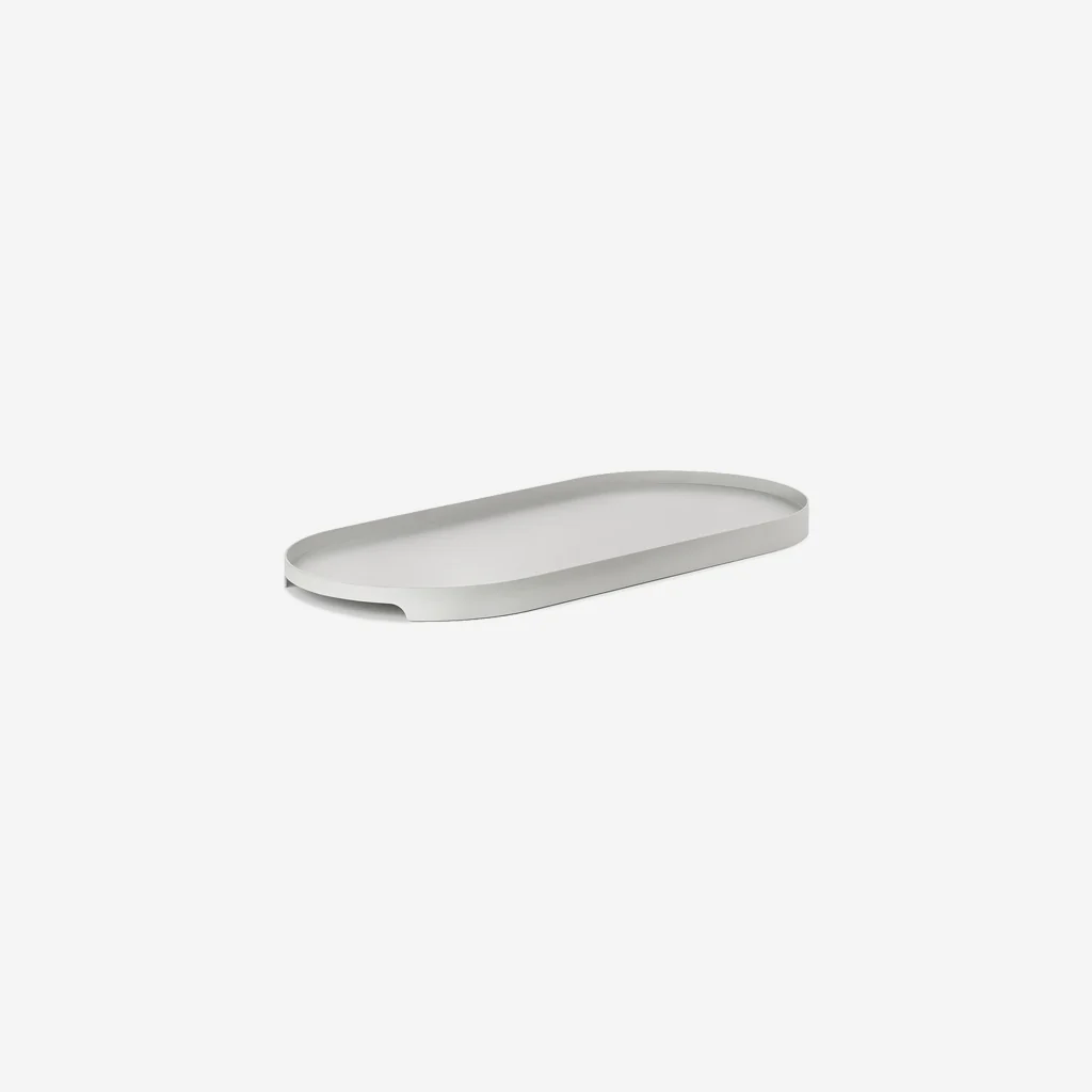 Zone Denmark Singles Oval Tray Warm Grey Small