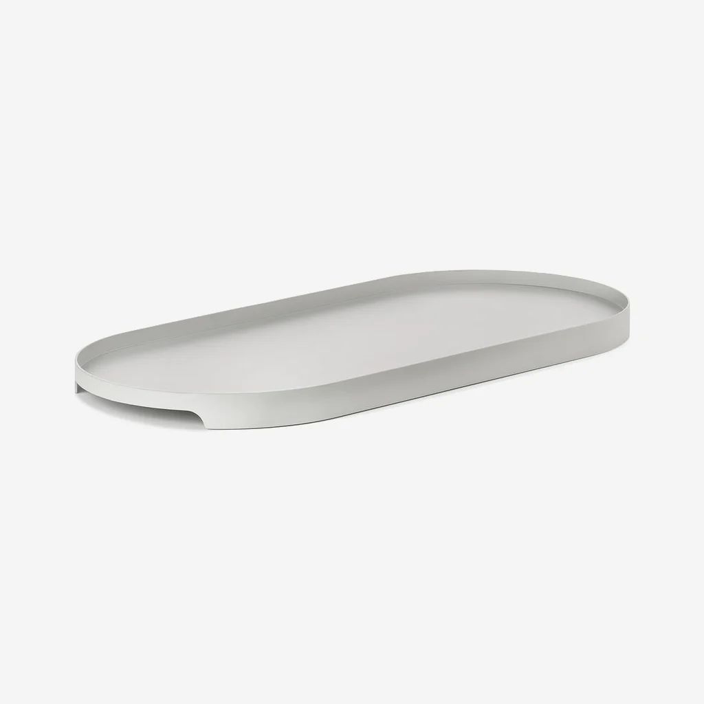 Zone Denmark Singles Oval Tray Warm Grey Small - Image 2