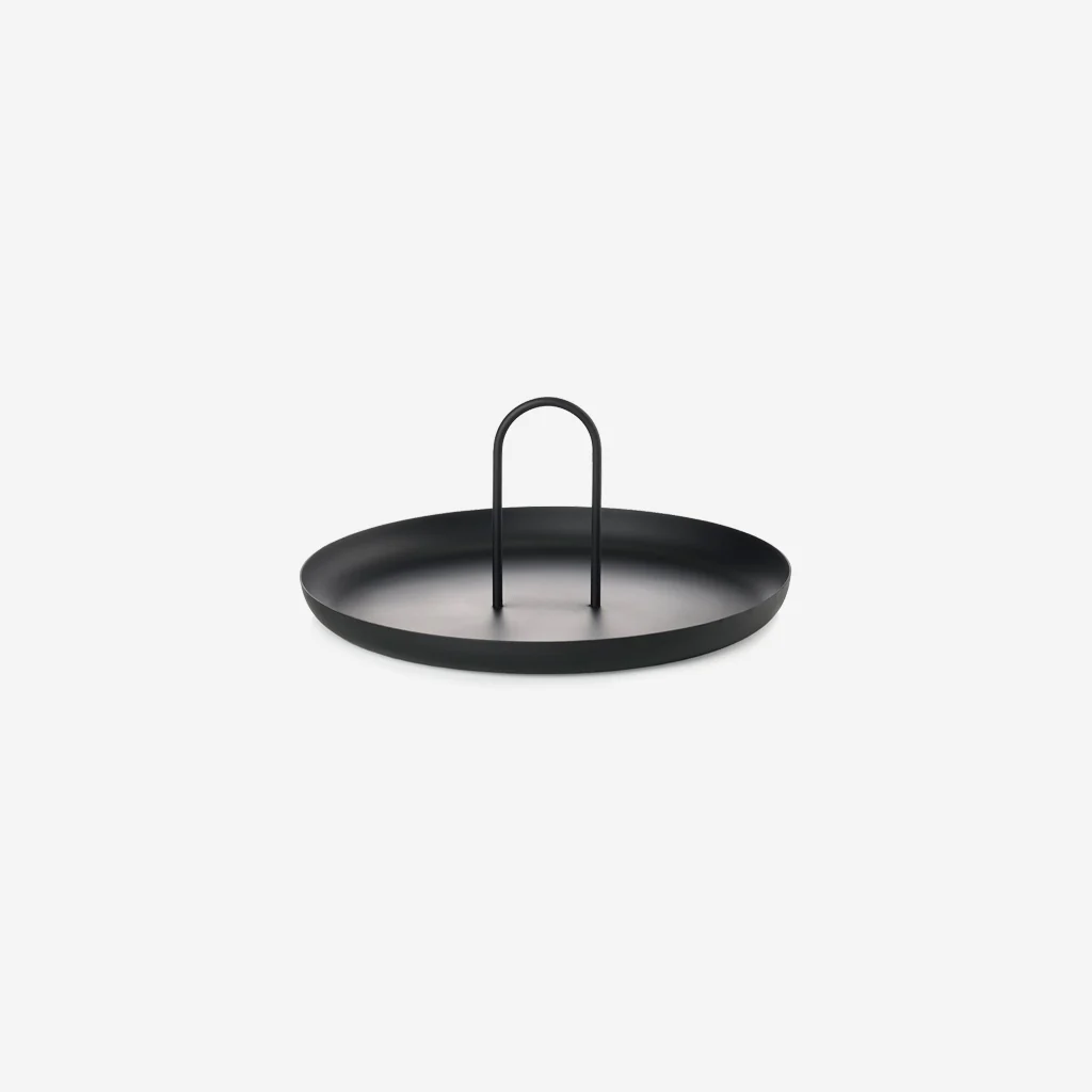 Zone Denmark Singles Round Handle Tray Black