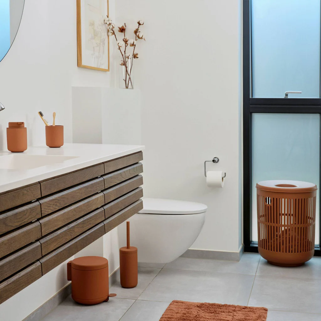 Zone Denmark Ume Laundry Basket Terracotta Large - Image 3