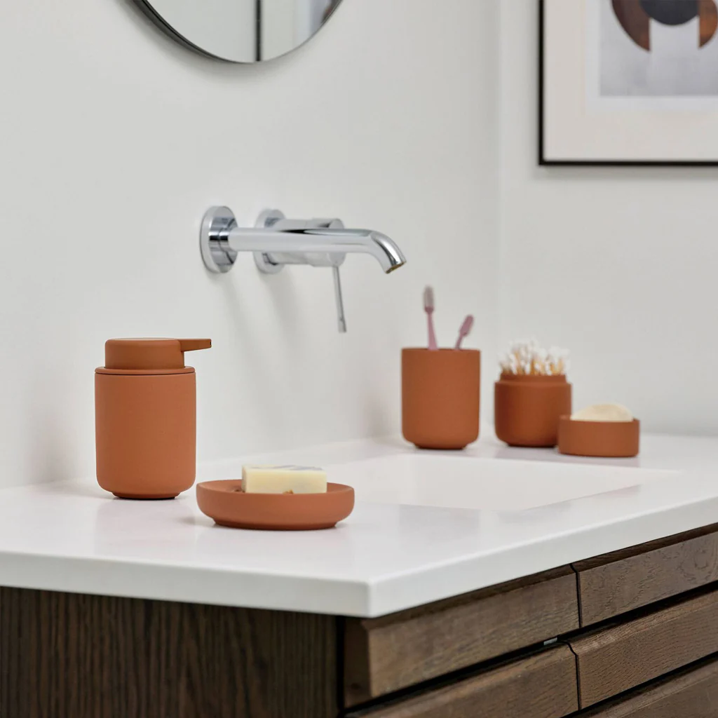 Zone Denmark Ume Toothbrush Tumbler Terracotta - Image 2