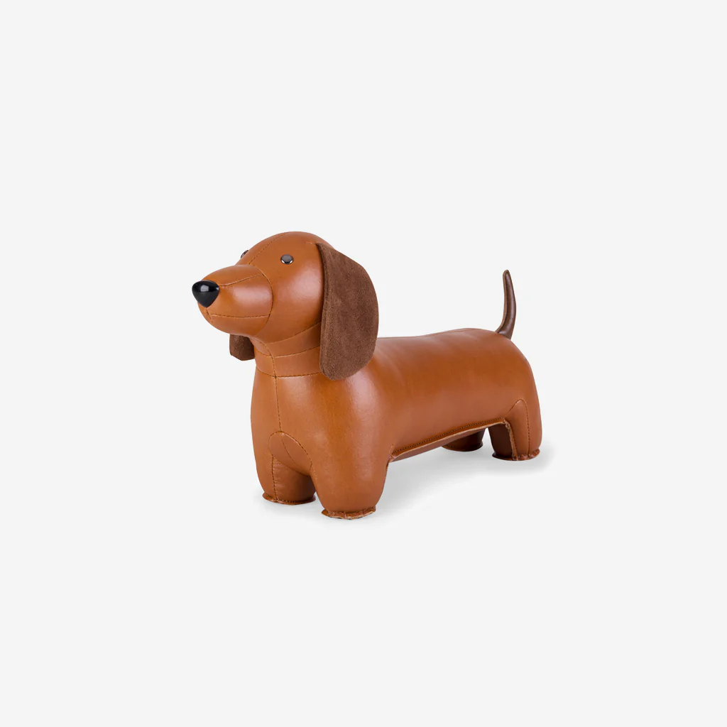 Zuny Bookend Classic Dachshund Tan