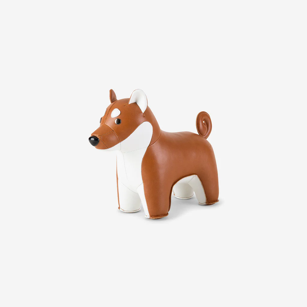 Zuny Bookend Classic Shiba Inu Tan